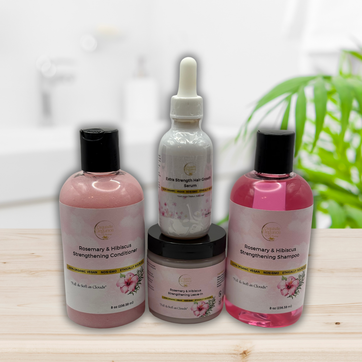 Set completo fortalecedor de romero e hibisco