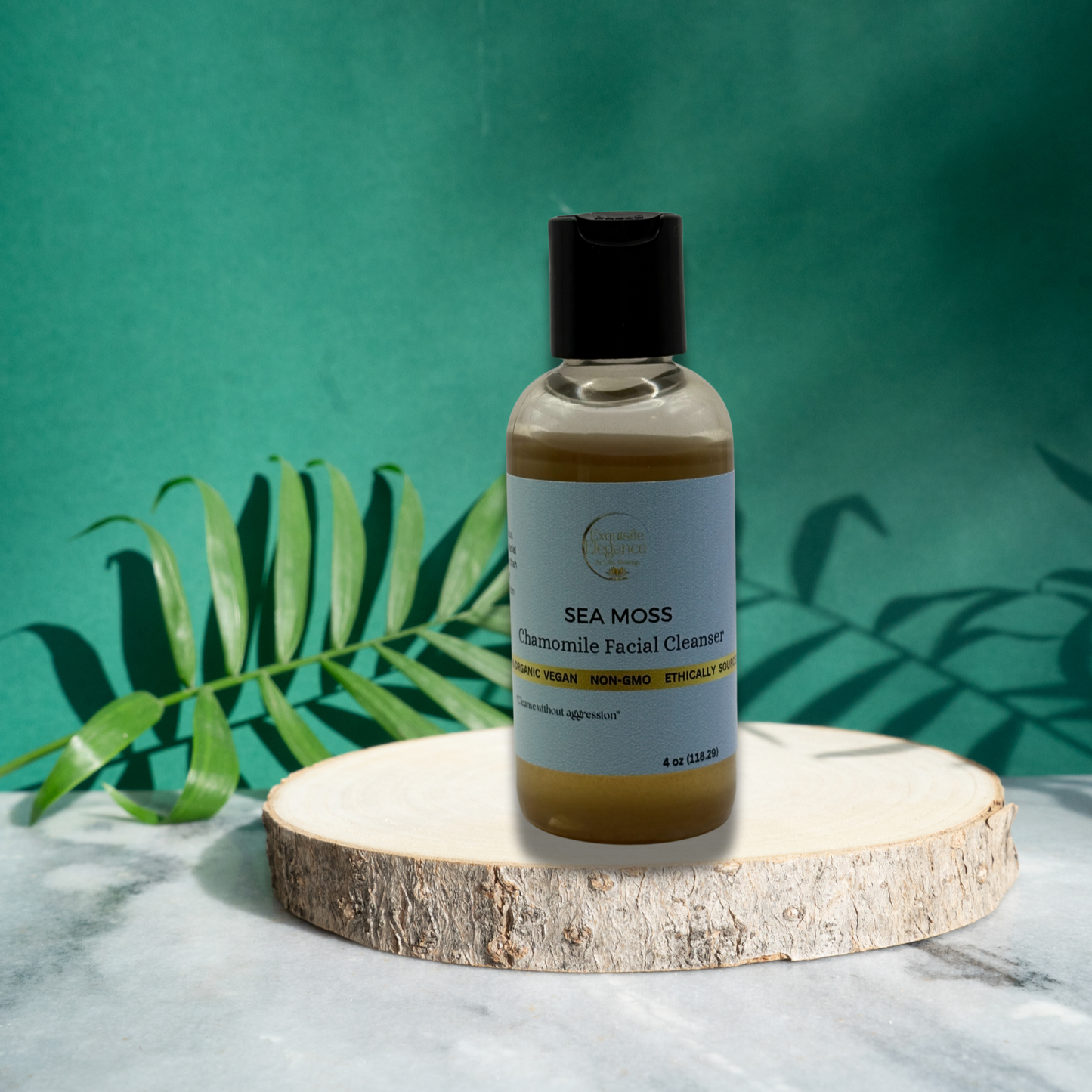 Limpiador facial de manzanilla y musgo marino (botella redonda Boston de 4 oz)