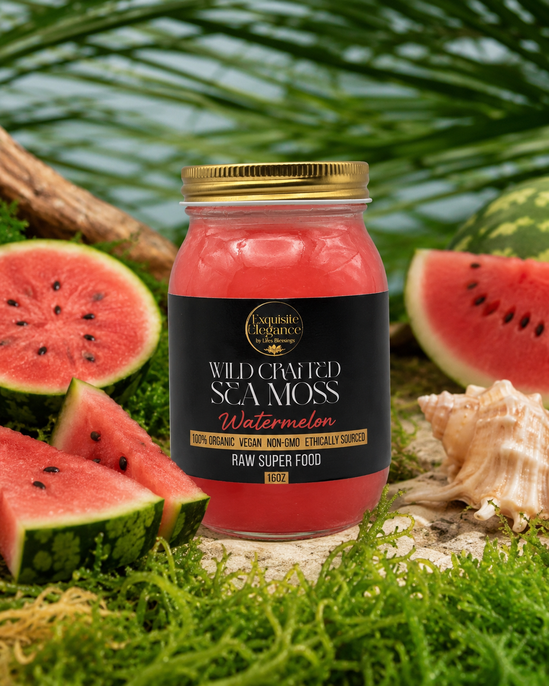 Wildcrafted Seeded Watermelon Sea Moss Gel