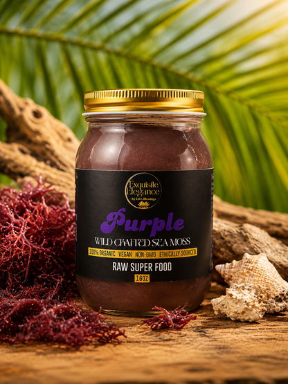 Wildcrafted Purple Sea Moss Gel ( 8oz/16 oz)
