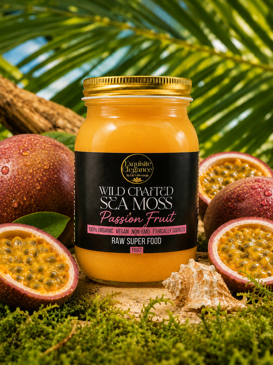 Wildcrafted Passion Fruit Sea Moss Gel – 16 oz